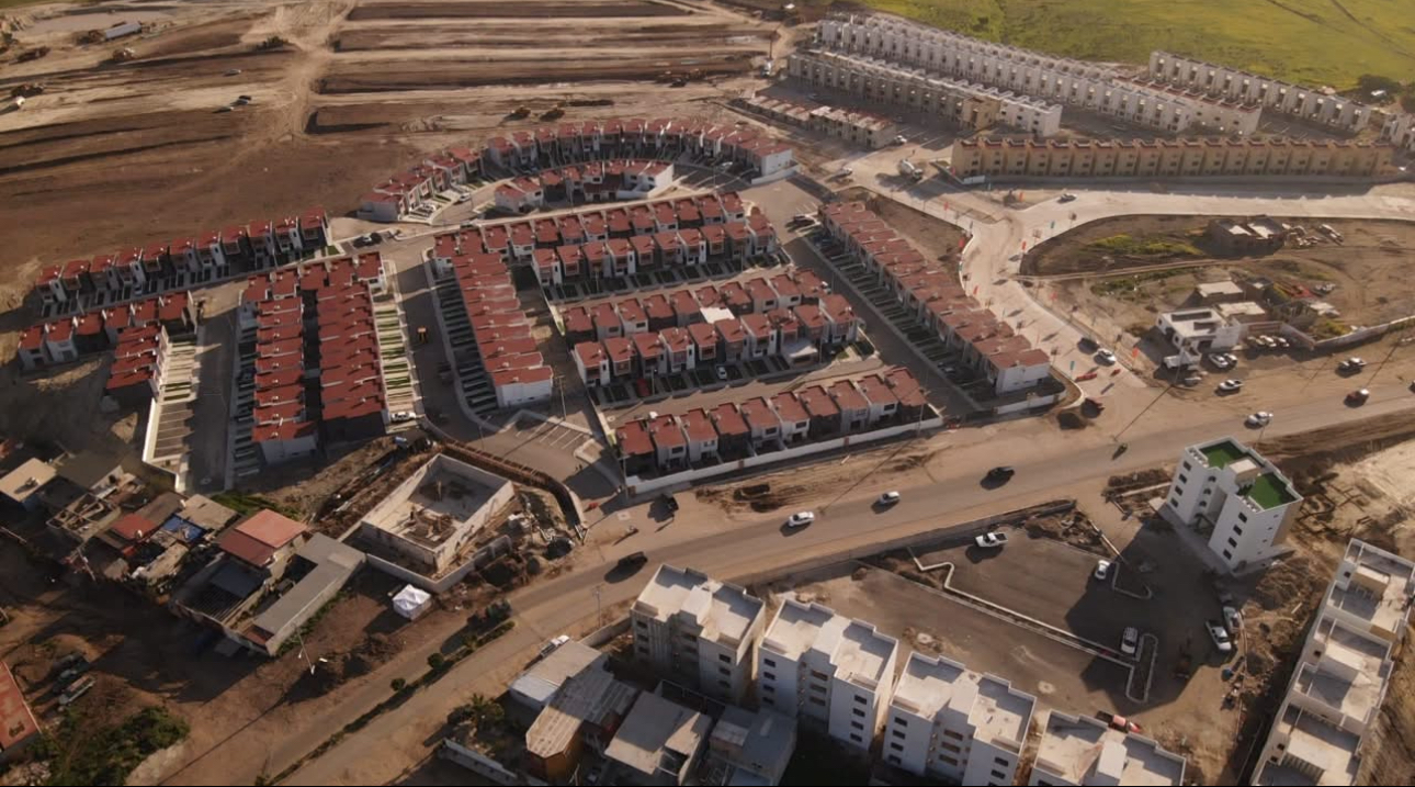 Vista aérea del desarrollo